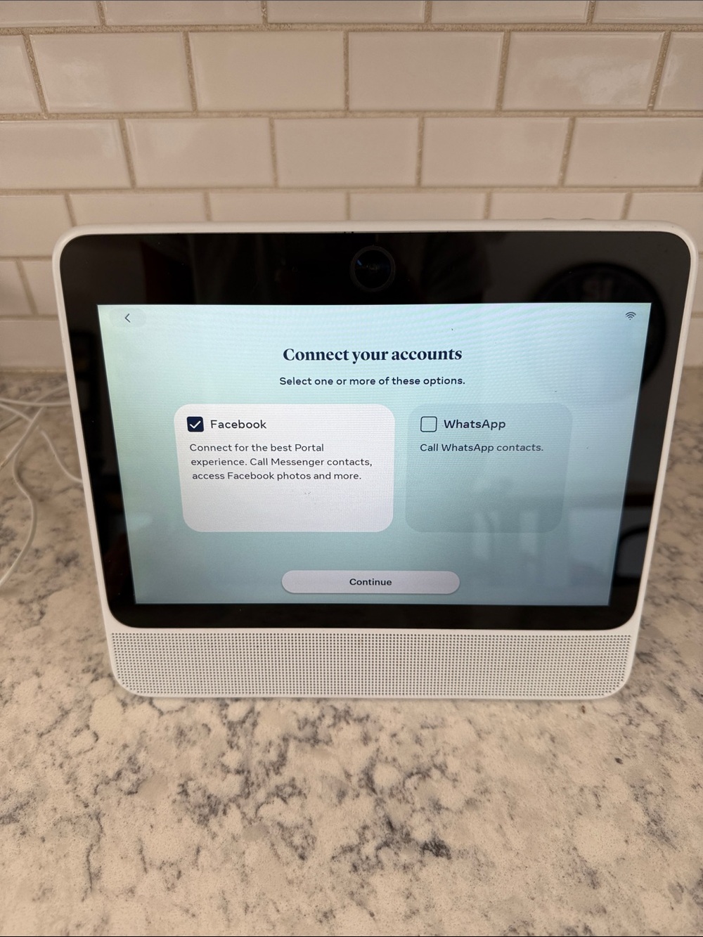 🌿Facebook Portal Touch Screen Video Calling Smart Alexa Device White Charger
